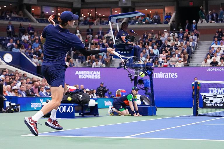 Il diritto di Jannik Sinner (Foto USTA)