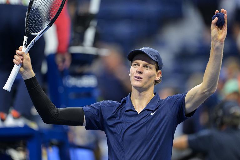 L'esultanza di Jannik Sinner allo US Open (Foto USTA)