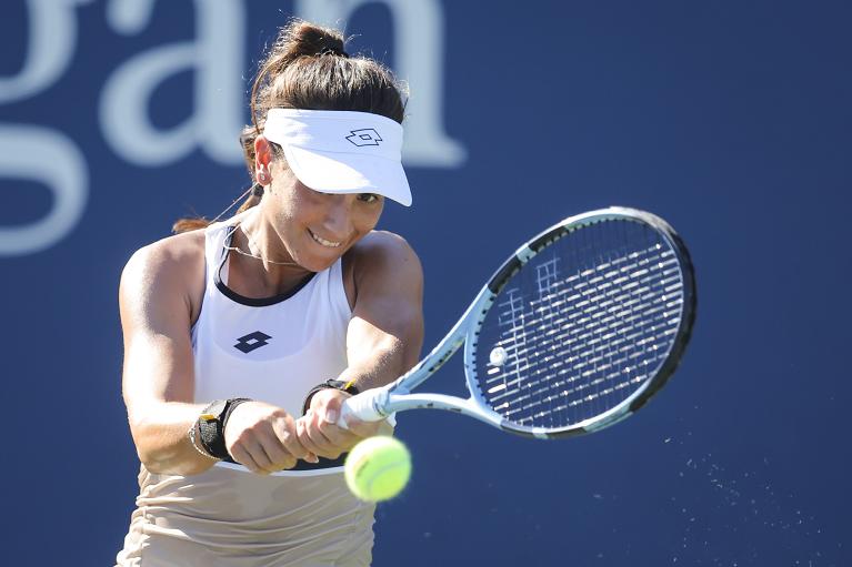 Lucrezia Stefanini in azione allo US Open (Foto USTA)