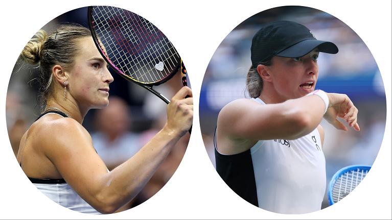 Aryna Sabalenka ed Iga Swiatek TT (fonte foto Getty Images)