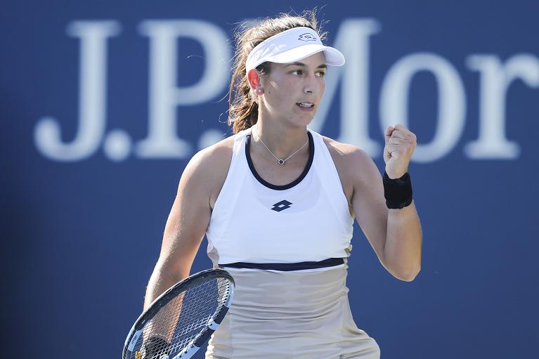 Un'esultanza di Lucrezia Stefanini allo US Open (Foto USTA)