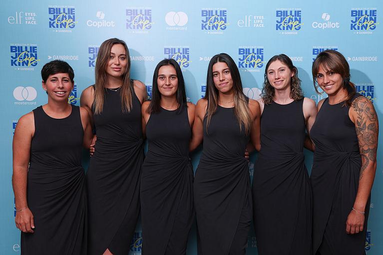 La nazionale della Spagna alle Billie Jean King Cup Finals 2025 (Getty Images)