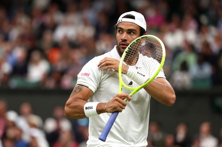 Un primo piano di Berrettini (Getty Images)