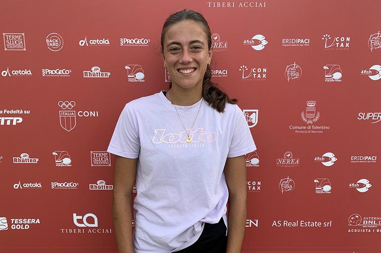 Federica Urgesi, vent'anni da Fano, ha superato il primo turno delle qualificazioni al Tennis Tolentino (foto GAME)