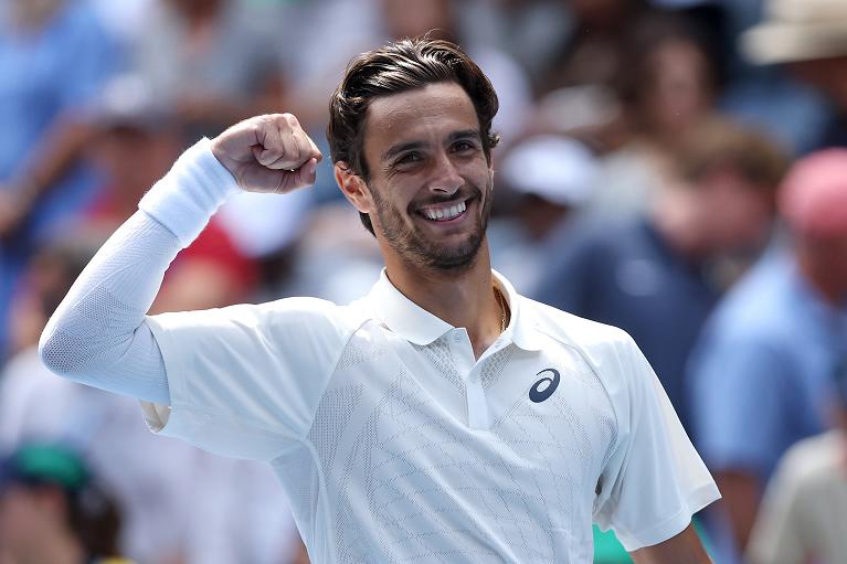 Un'esultanza di Lorenzo Musetti (foto Getty Images)