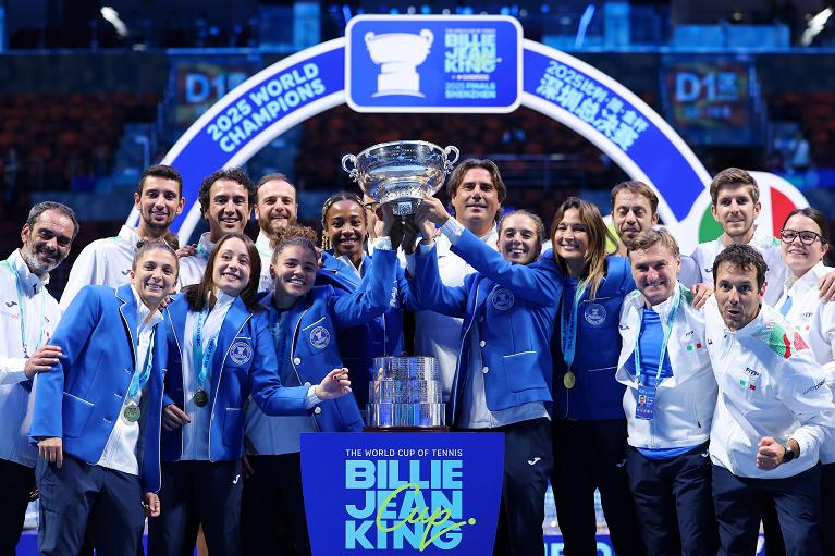 Esulta l'Italia campione del mondo di BJK Cup (Getty)