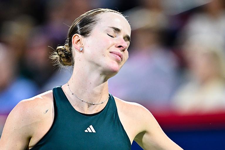 Tutta la delusione di Elina Svitolina (foto Getty Images)