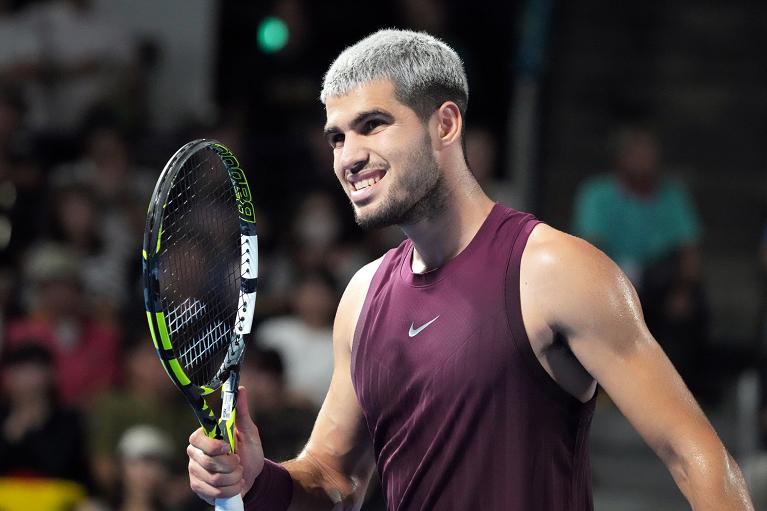 L'esultanza di Alcaraz (Getty Images)