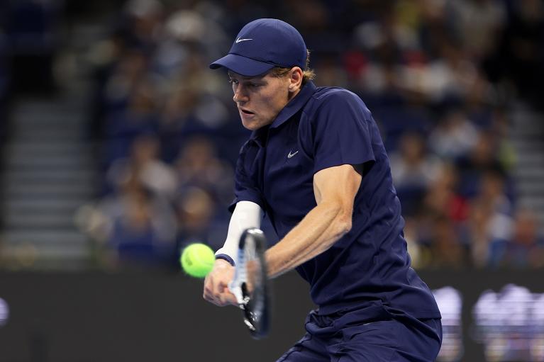 Jannik Sinner in azione (foto Getty Images)
