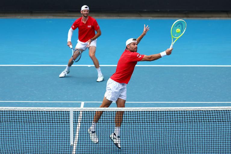Bolelli e Vavassori in campo (Getty Images)