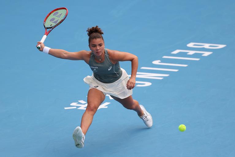 Un recupero di diritto di Jasmine Paolini (foto Getty Images)