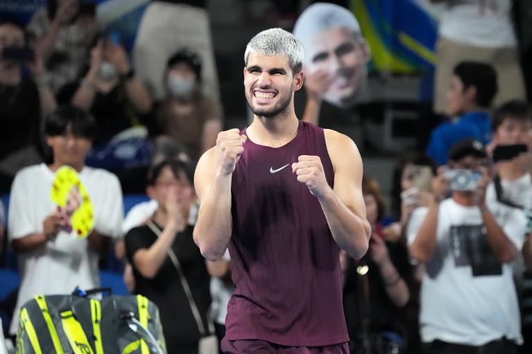 L'esultanza di Alcaraz (Getty Images)