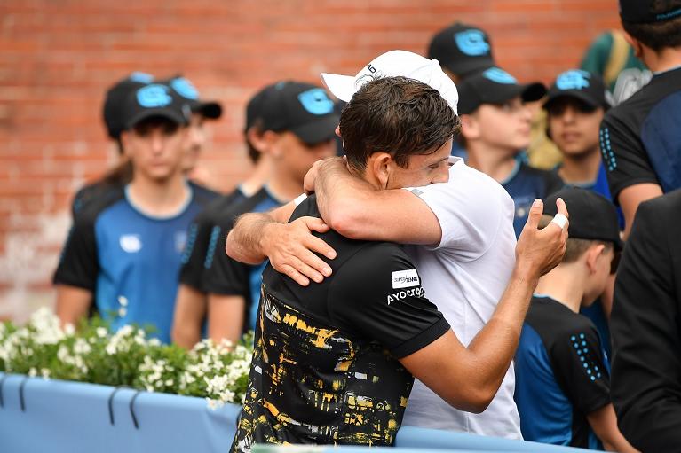 Francesco Passaro festeggia il titolo vinto nel 2024 al Piemonte Open Intesa Sanpaolo di Torino (Getty Images)