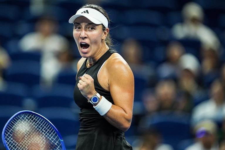 Tutta la grinta di Jessica Pegula (foto Getty Images)