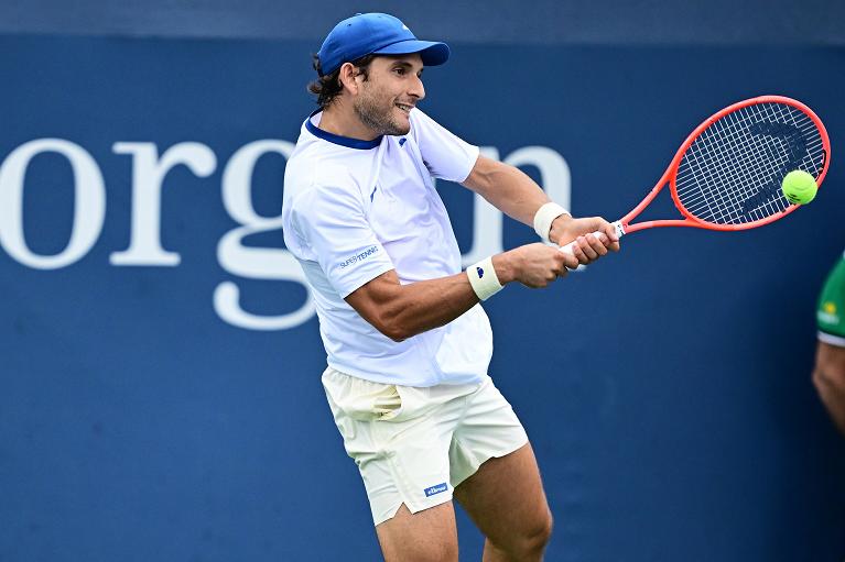 Francesco Passaro in azione allo US Open (Foto USTA)