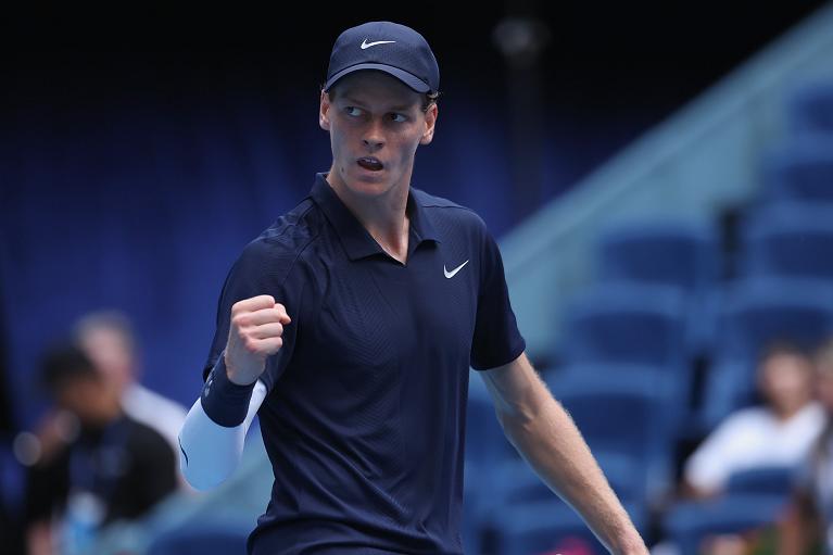 La carica di Jannik Sinner (Getty Images)