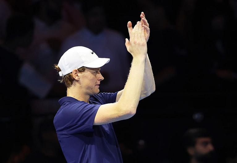 Un'esultanza di Jannik Sinner (Getty Images)
