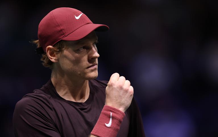 L'esultanza di Jannik Sinner a Parigi (Getty Images)