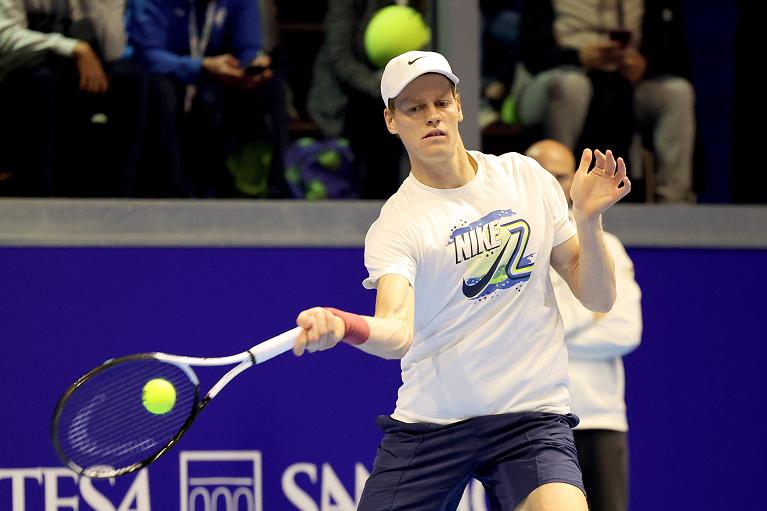 Nitto ATP Finals, Jannik Sinner in allenamento al Circolo della Stampa-Sporting (Foto FITP)