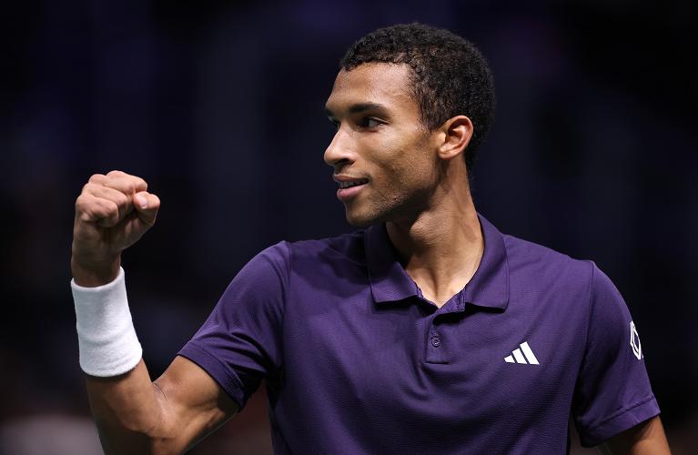 L'esultanza di Felix Auger-Aliassime al Masters 1000 di Parigi (Getty Images)