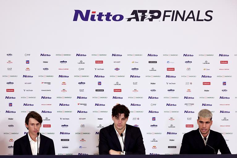 Alex De Minaur, Taylor Frtiz e Carlos Alcaraz (FITP)