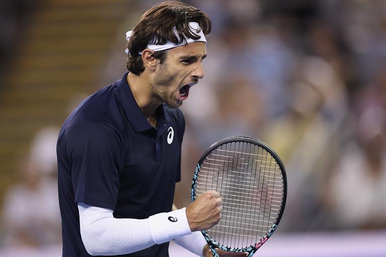 L'esultanza di Lorenzo Musetti a Pechino (Getty Images)