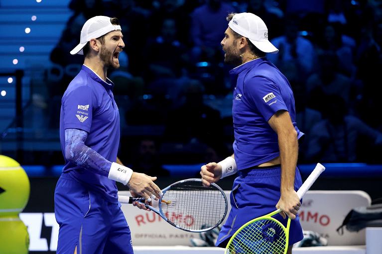 La gioia di Simone Bolelli e Andrea Vavassori alle Nitto ATP Finals (Foto FITP)