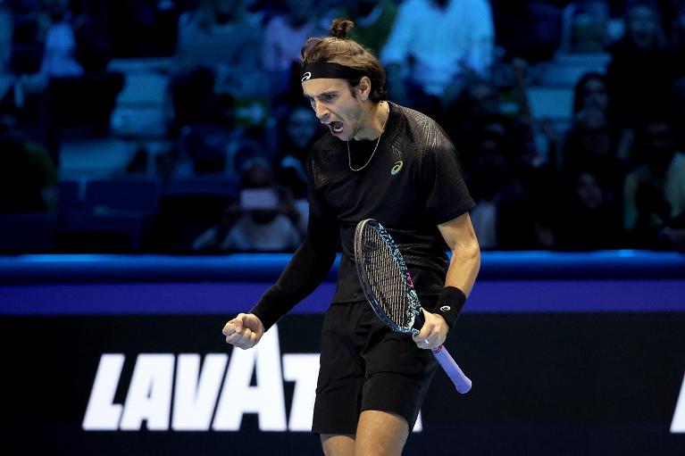 L'urlo di Lorenzo Musetti alle Nitto ATP Finals (Foto FITP)