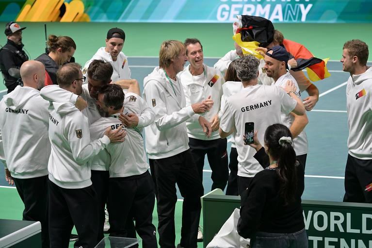 L'esultanza finale della Germania (Foto FITP)