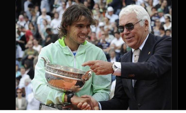 La foto postata da Rafa Nadal in memoria di Nicola Pietrangeli
