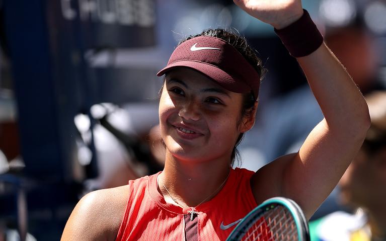 Il sorriso di Emma Raducanu (foto Getty Images)