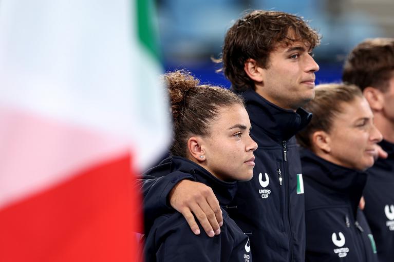 Paolini, Cobolli ed Errani alla United Cup 2024 (Getty Images)