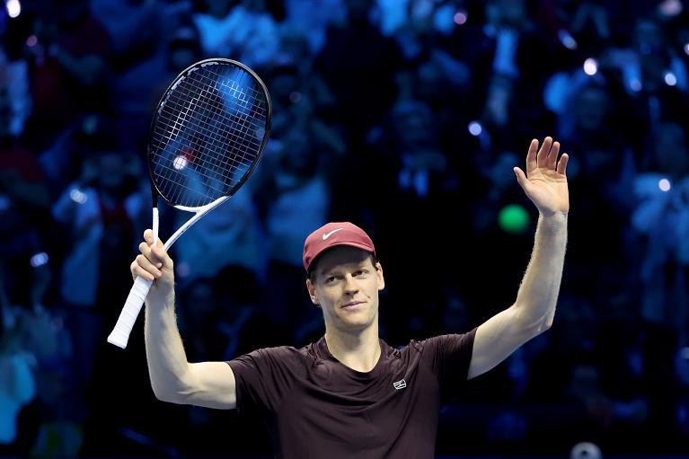 Jannik Sinner esulta alle Nitto ATP Finals 2025 (Foto FITP)