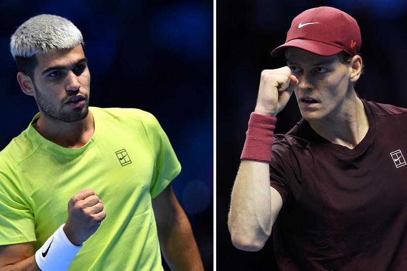 Alcaraz e Sinner 6 sfide nel 2025. Meglio solo i Fab Four