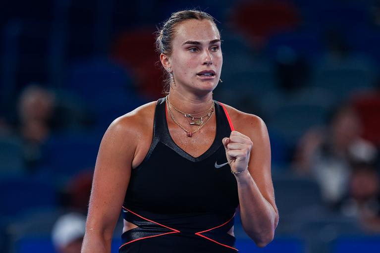 Aryna Sabalenka esulta (foto Getty Images)