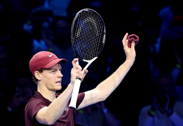 Jannik Sinner alle Nitto ATP Finals di  Torino nel novembre di quest'anno con la sua Head Speed MP