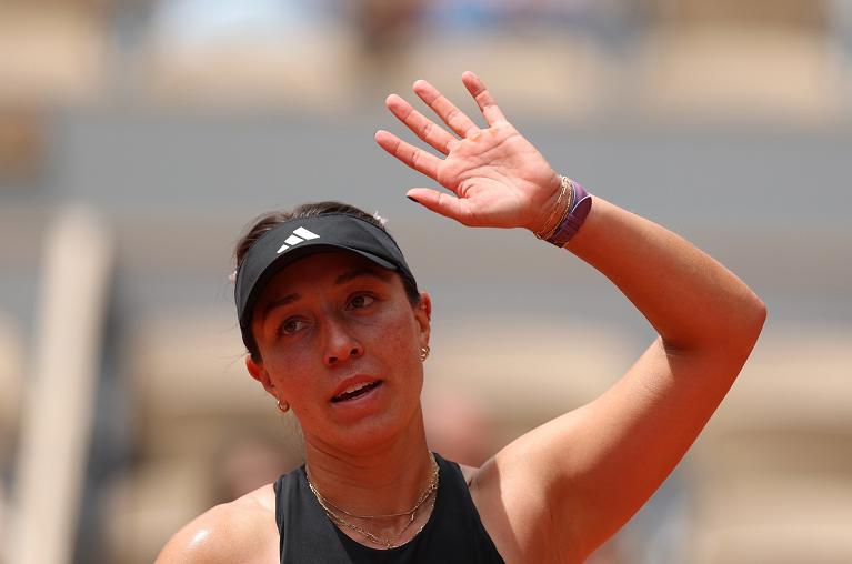 Jessica Pegula saluta il pubblico (foto Getty Images)