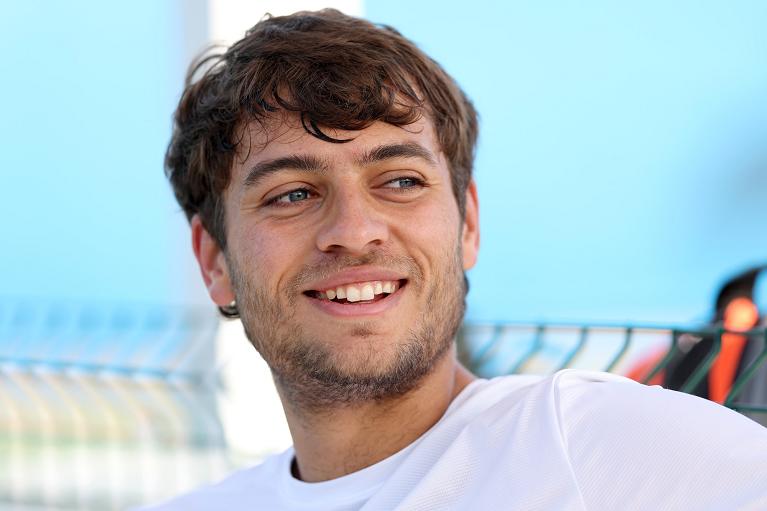 Un primo piano di Flavio Cobolli (Getty Images)