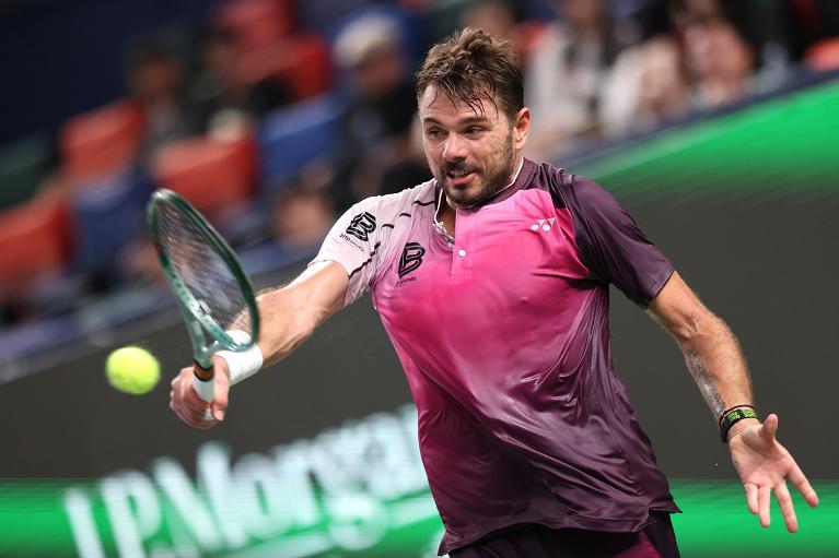 Wawrinka esegue un rovescio (Getty Images)