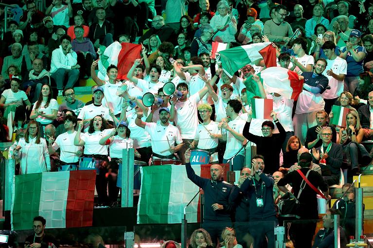 Supporter dell'Italia (foto FITP)