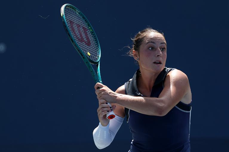 Elisabetta Cocciaretto in azione (foto Getty Images)