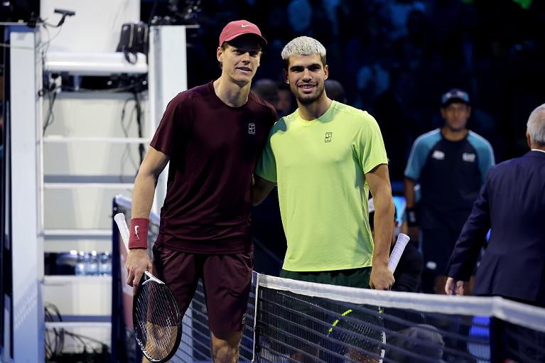 Jannik Sinner e Carlos Alcaraz (Foto FITP)
