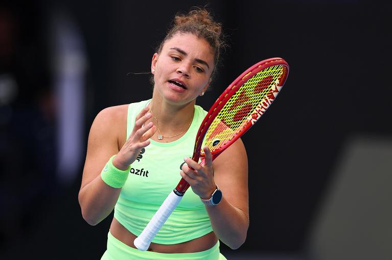 Una Jasmine Paolini un po' scontenta del suo tennis (foto Getty Images)