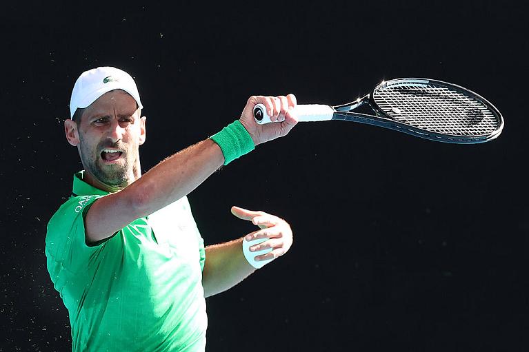 Novak Djokovic in azione (Getty)