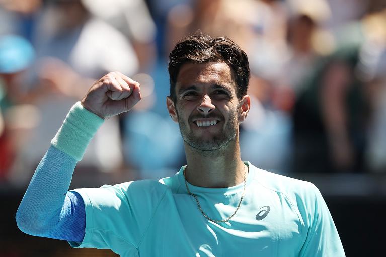 Un'esultanza di Lorenzo Musetti (foto Getty Images)