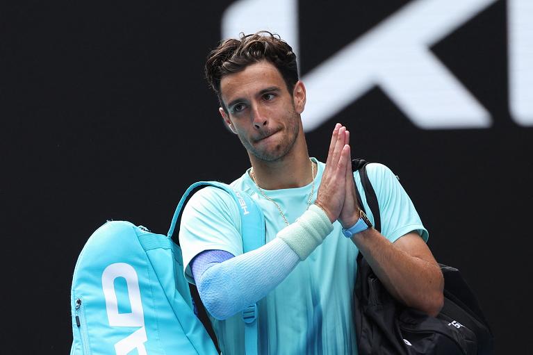 La delusione di Lorenzo Musetti (Getty Images)