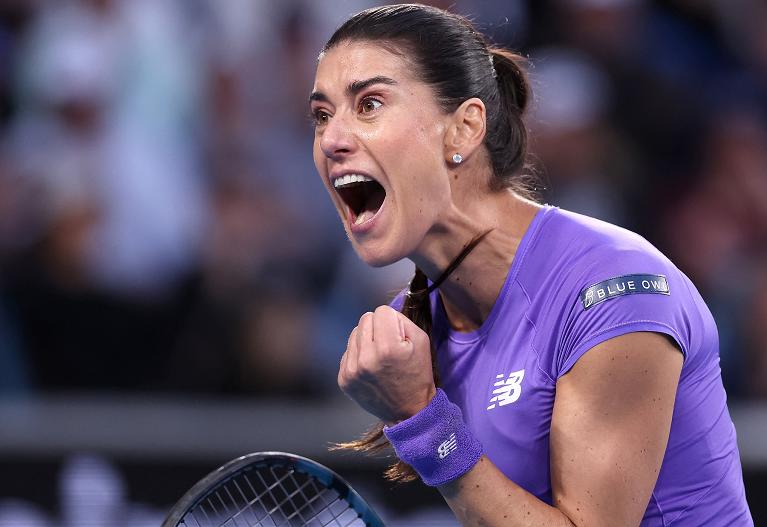Tutta la grinta di Sorana Cirstea (foto Getty Images)