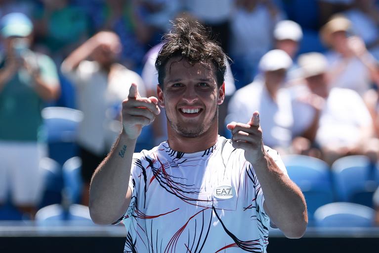 Australian Open 2026, la gioia di Luciano Darderi (Getty Images)