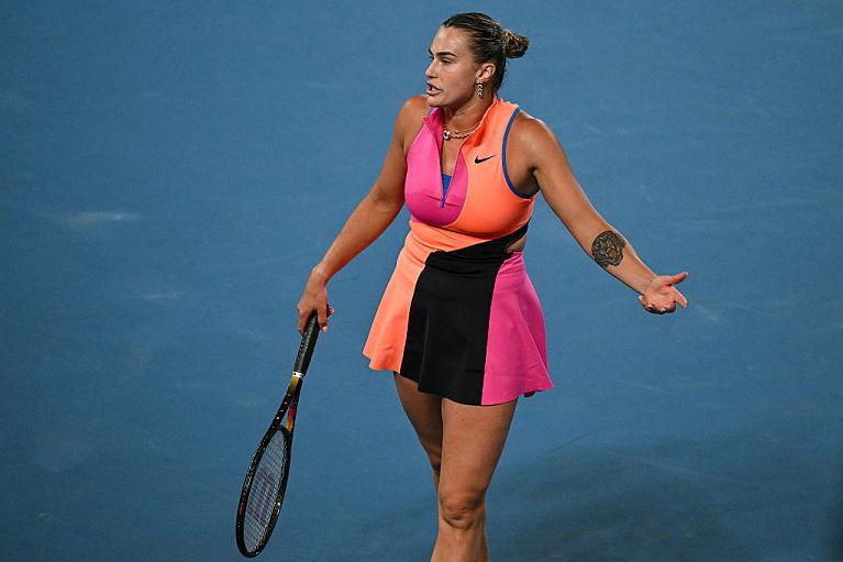 Australian Open, la frustrazione di Aryna Sabalenka (Getty Images)