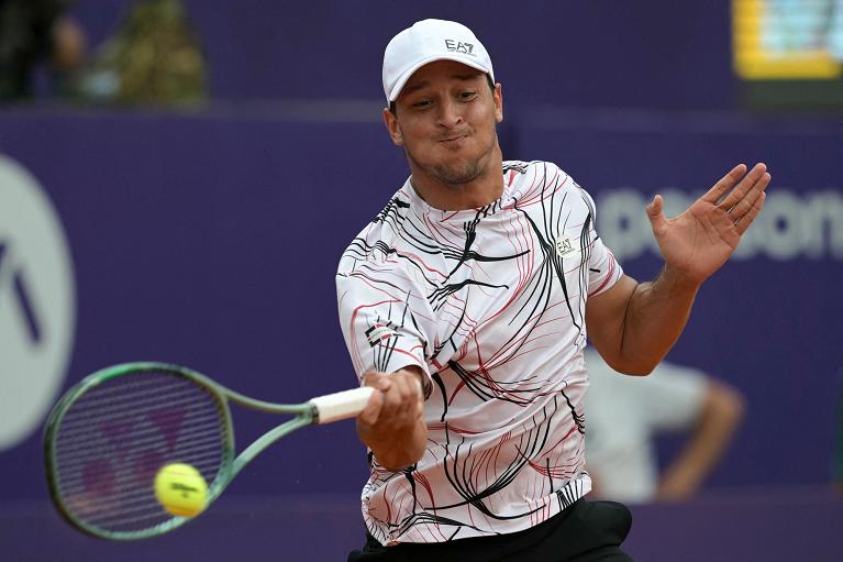 Luciano Darderi in azione (Getty Images)